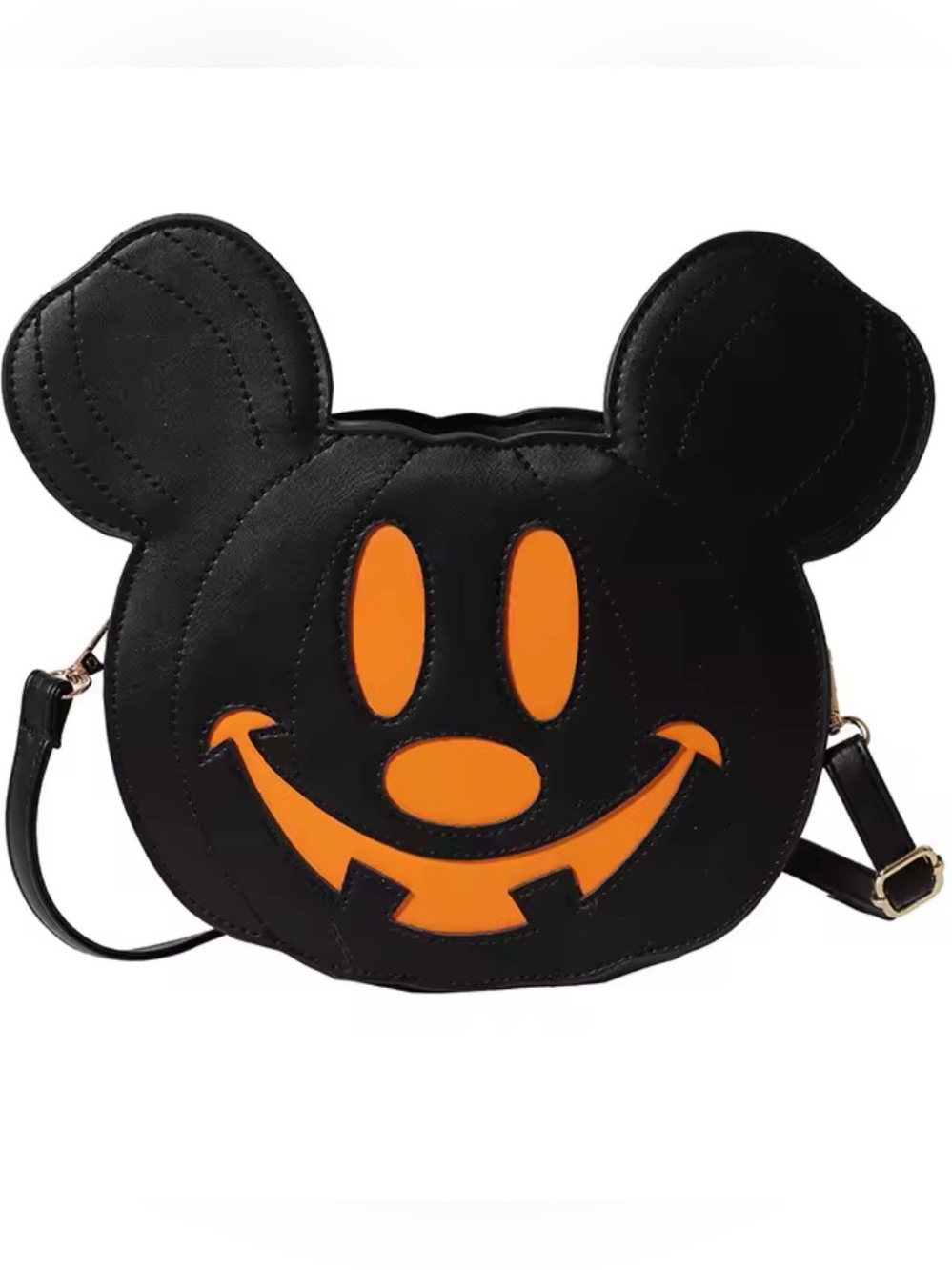 Disney Halloween MICKEY MOUSE Pumpkin Jack O’ Lantern Crossbody Handbag NEW!
